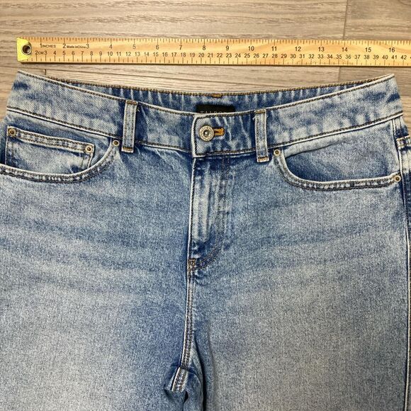 Talbots High Waist Straight Ankle Jean Size 8 Wide Leg - Picture 2 of 8